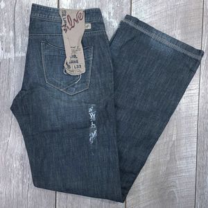 Silver Jeans Womens Size 28x33 Blue Ariel Retro Flare Pants Denim Flair Mid Rise